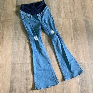 NWOT Shein maternity wife flare jeans